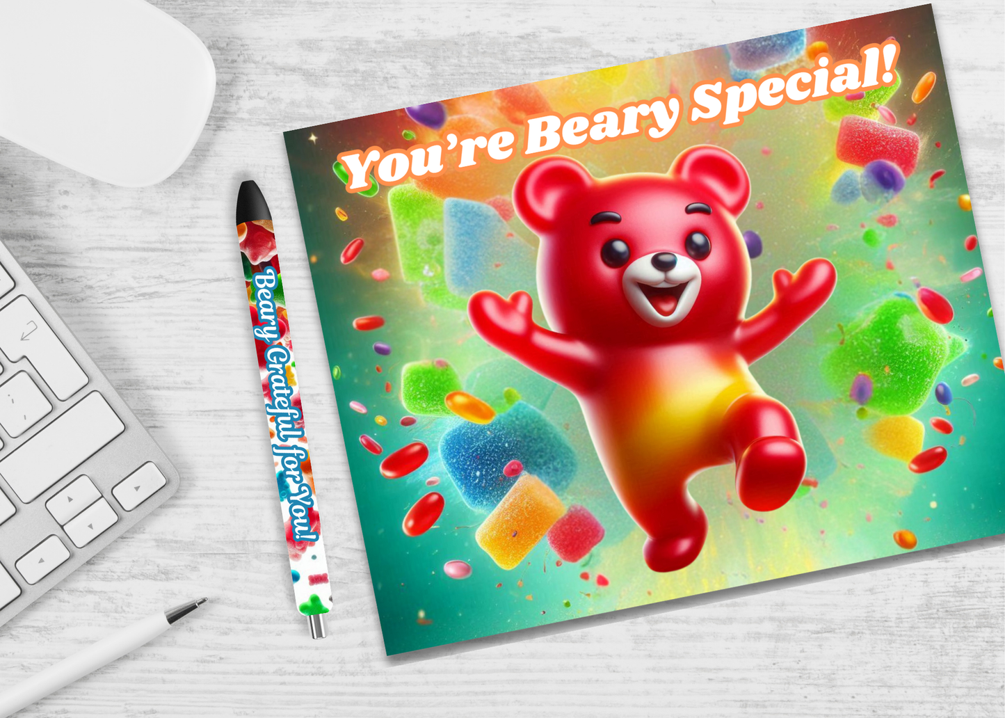 Sublimation Mouse Pad & Stainless Steel Pun Pen Gift Set | Fun Teacher, Coworker & Friend Appreciation