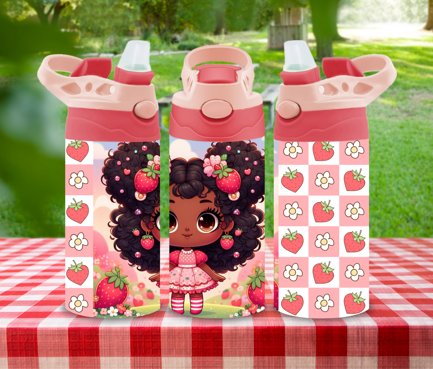 Berry Sparkle - 12 oz Glow in the Dark Kid's Water Bottle