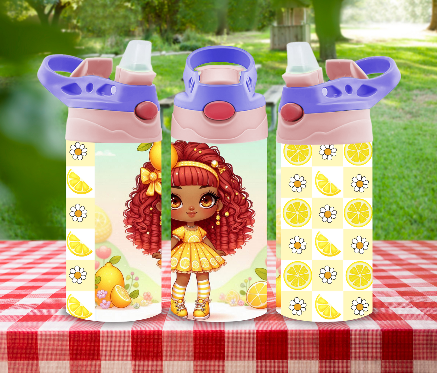 Berry Sparkle - 12 oz Glow in the Dark Kid's Water Bottle