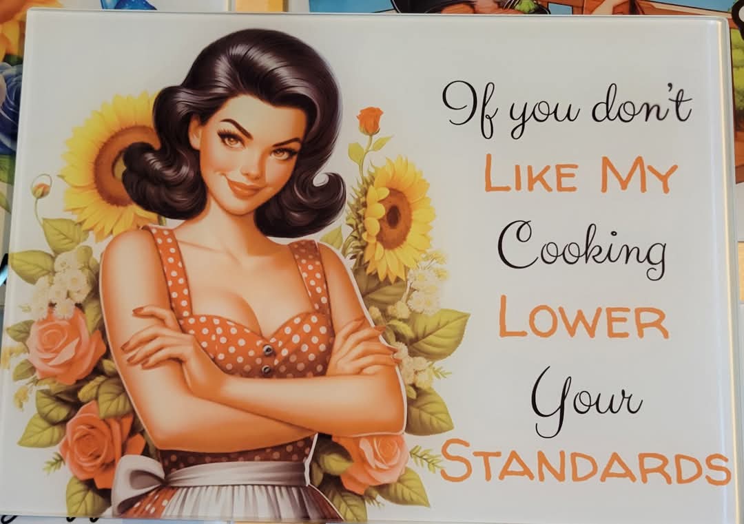 Lower Your Standards cutting board