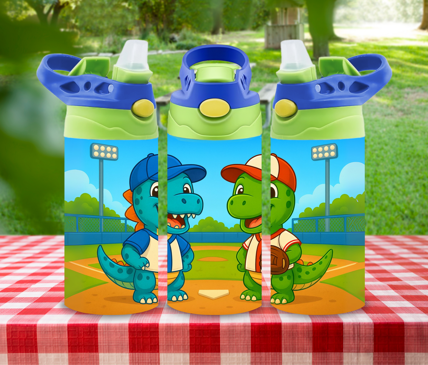 Dinosaur 12oz Glow in the Dark Kid's Water Bottle