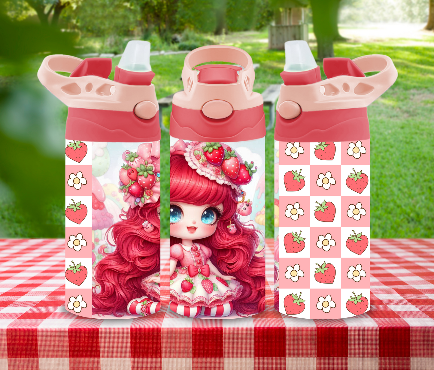 Berry Sparkle - 12 oz Glow in the Dark Kid's Water Bottle