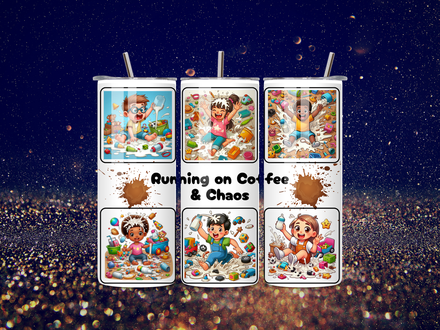 Chaos & Coffee Family Tumbler Set - Original & Remix Collection