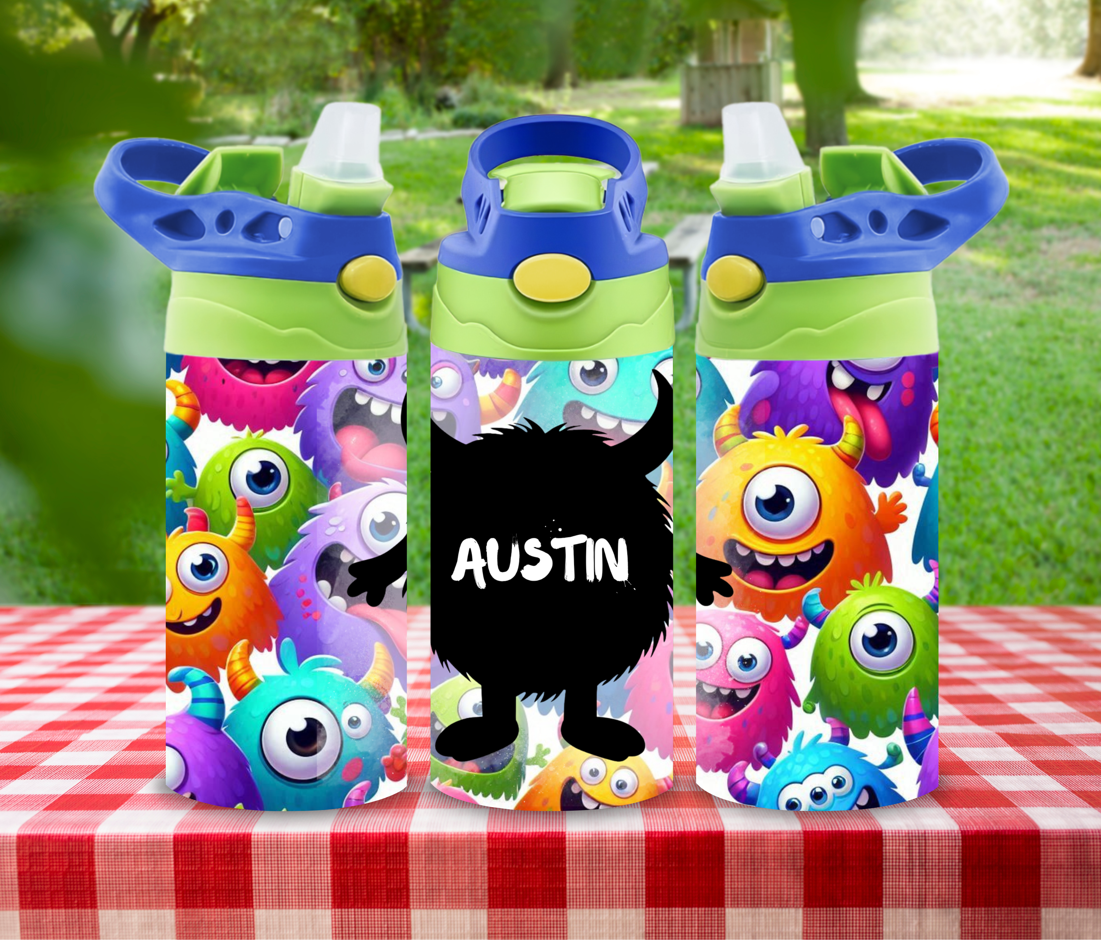 Monster Fuel - 12 oz Glow in the Dark Kid's Water Bottle
