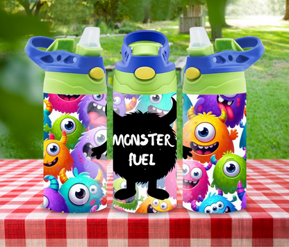 Monster Fuel - 12 oz Glow in the Dark Kid's Water Bottle