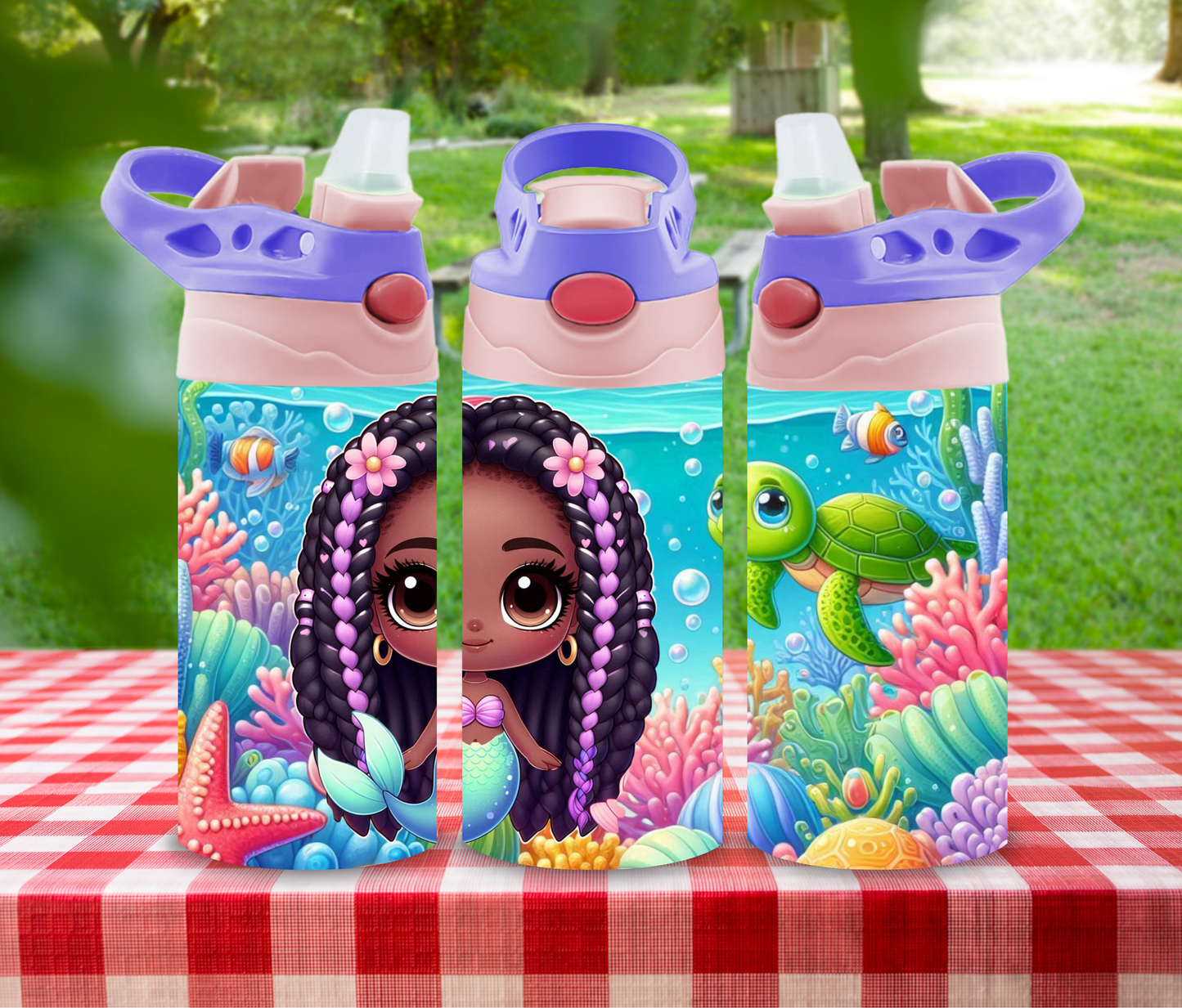 Under The Sea - 12 oz Glow in the Dark Kid's Water Bottle
