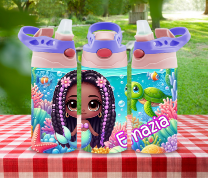 Under The Sea - 12 oz Glow in the Dark Kid's Water Bottle