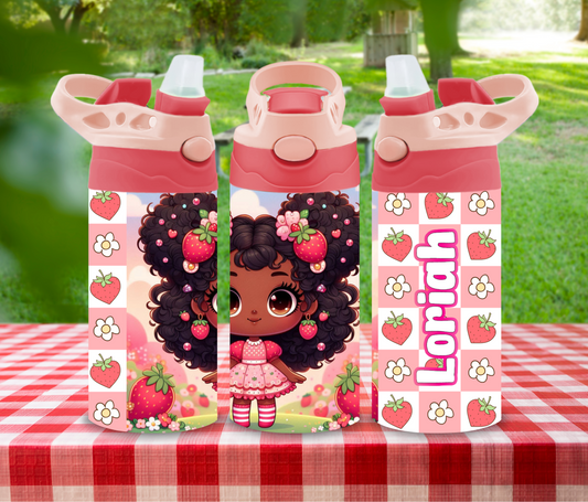 Berry Sparkle - 12 oz Glow in the Dark Kid's Water Bottle