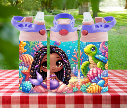 Under The Sea - 12 oz Glow in the Dark Kid's Water Bottle