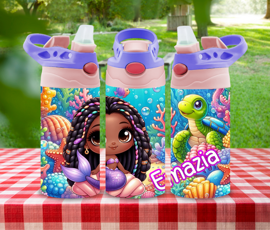 Under The Sea - 12 oz Glow in the Dark Kid's Water Bottle