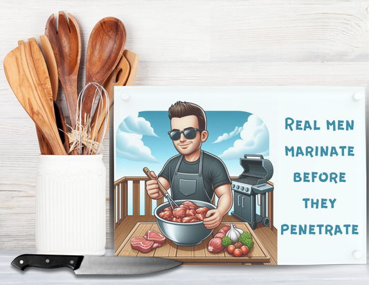 Marinate before you Penetrate Cutting board