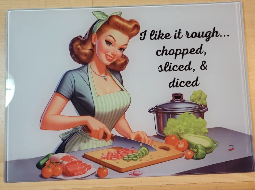 I Like it Rough cutting board