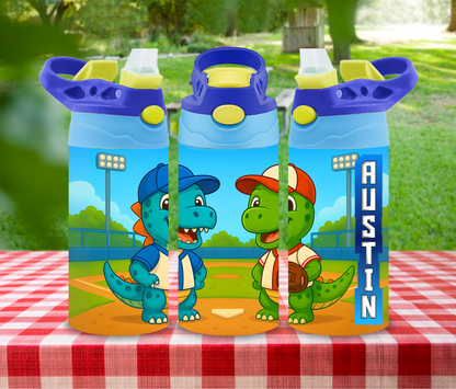 Dinosaur 12oz Glow in the Dark Kid's Water Bottle