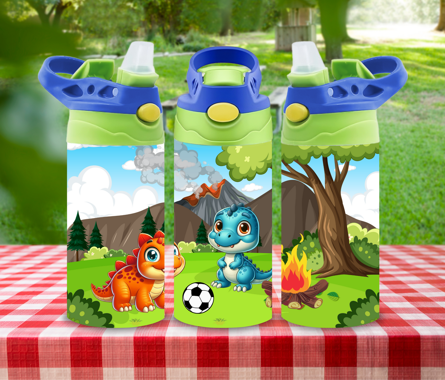 Dinosaur 12oz Glow in the Dark Kid's Water Bottle