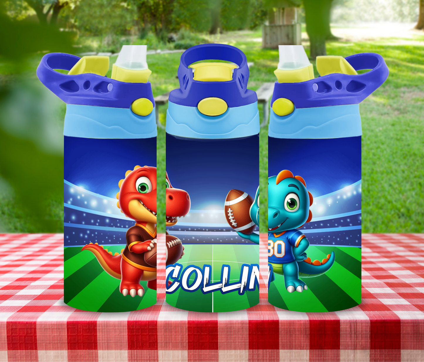 Dinosaur 12oz Glow in the Dark Kid's Water Bottle