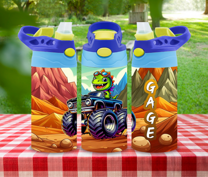 Dinosaur 12oz Glow in the Dark Kid's Water Bottle