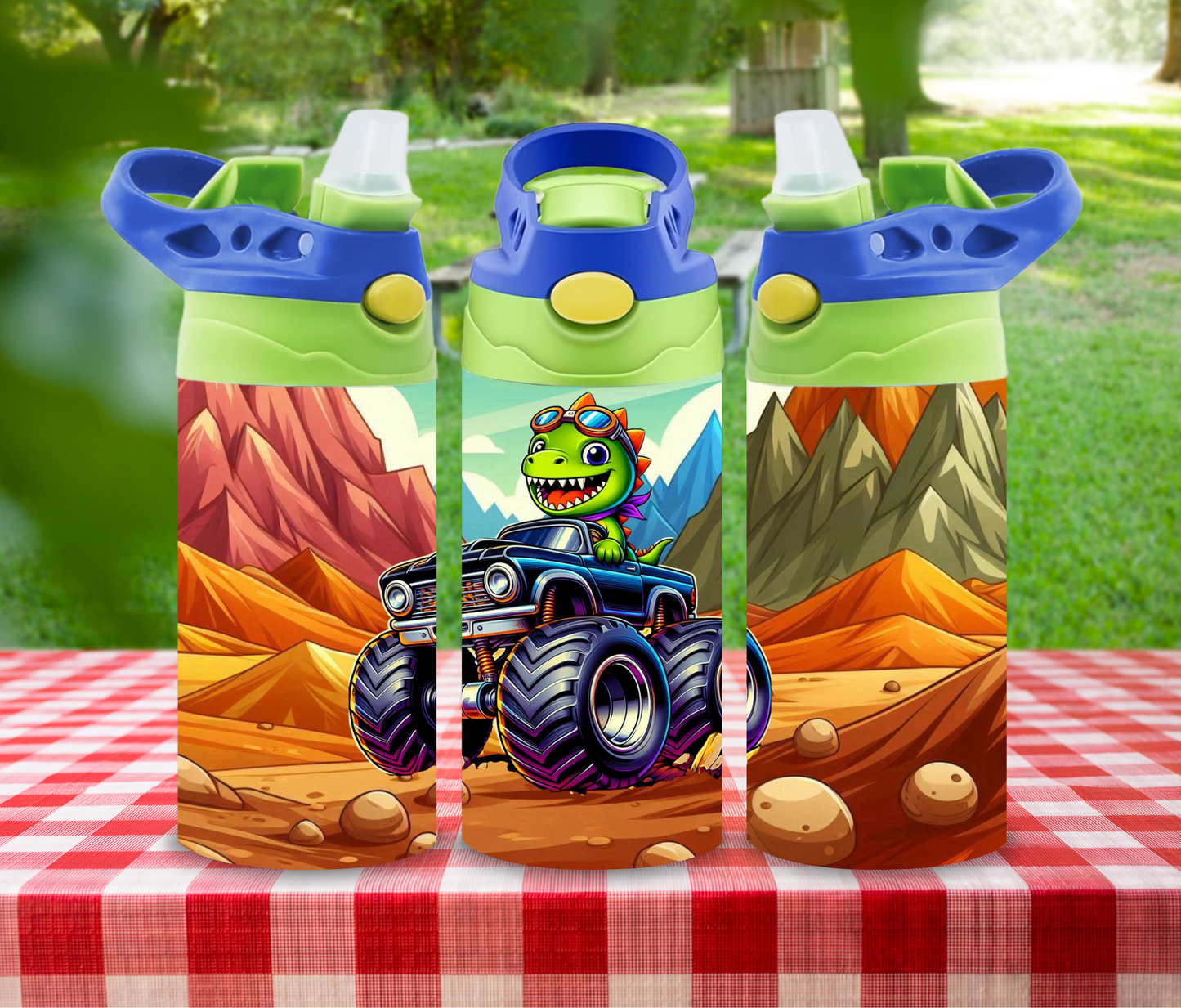 Dinosaur 12oz Glow in the Dark Kid's Water Bottle