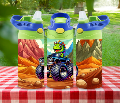 Dinosaur 12oz Glow in the Dark Kid's Water Bottle