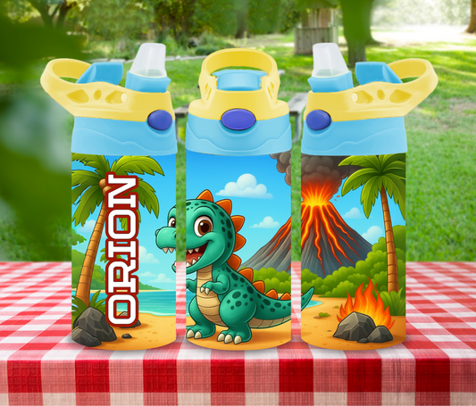 Dinosaur 12oz Glow in the Dark Kid's Water Bottle