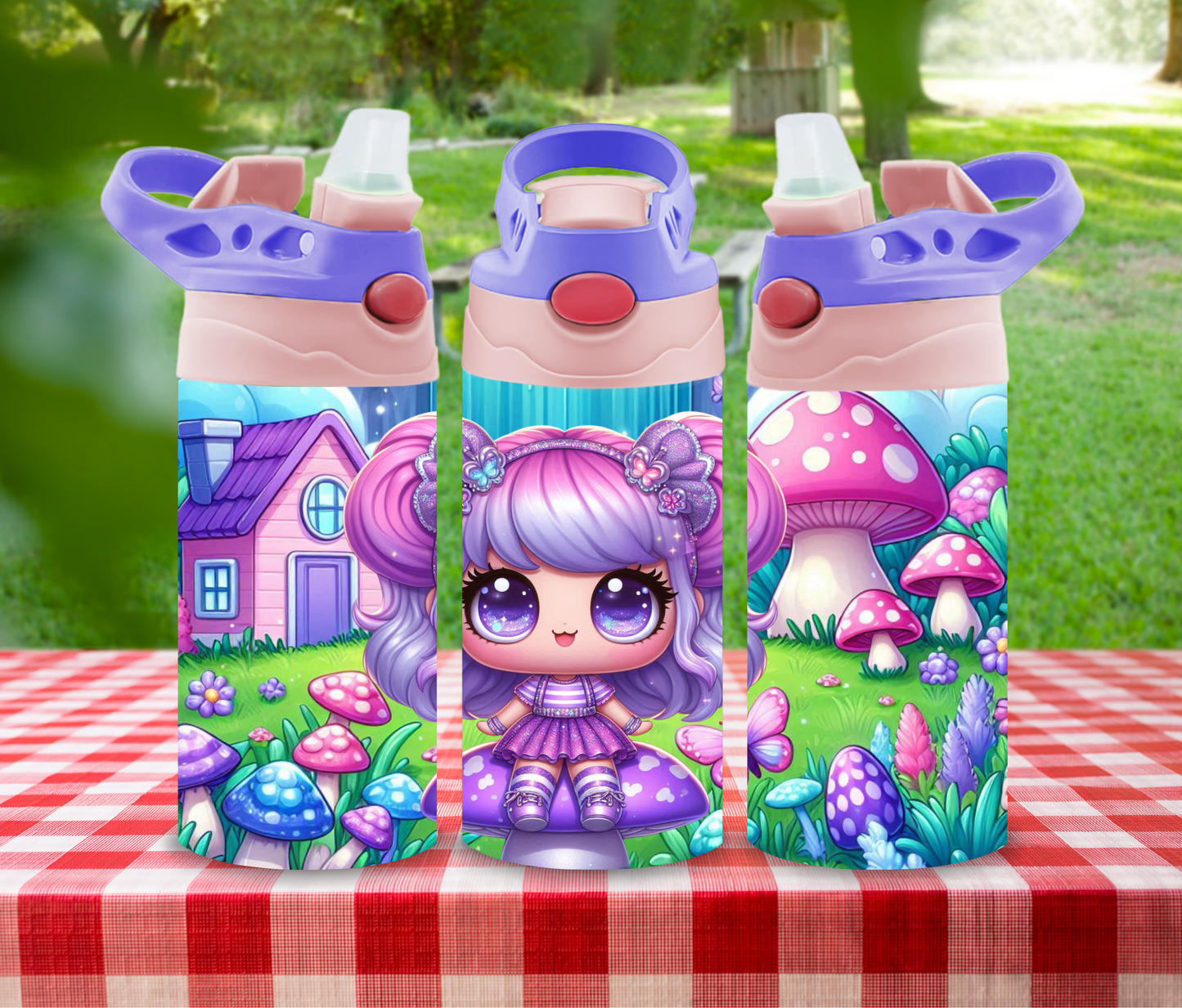 Dreamland Doll - 12 oz Glow in the Dark Kid's Water Bottle