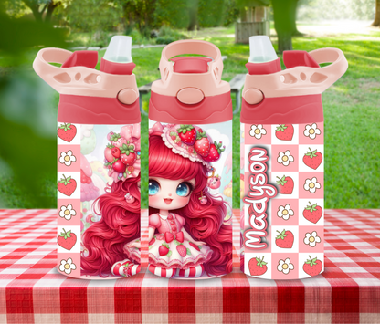 Berry Sparkle - 12 oz Glow in the Dark Kid's Water Bottle