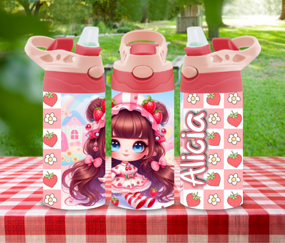 Berry Sparkle - 12 oz Glow in the Dark Kid's Water Bottle