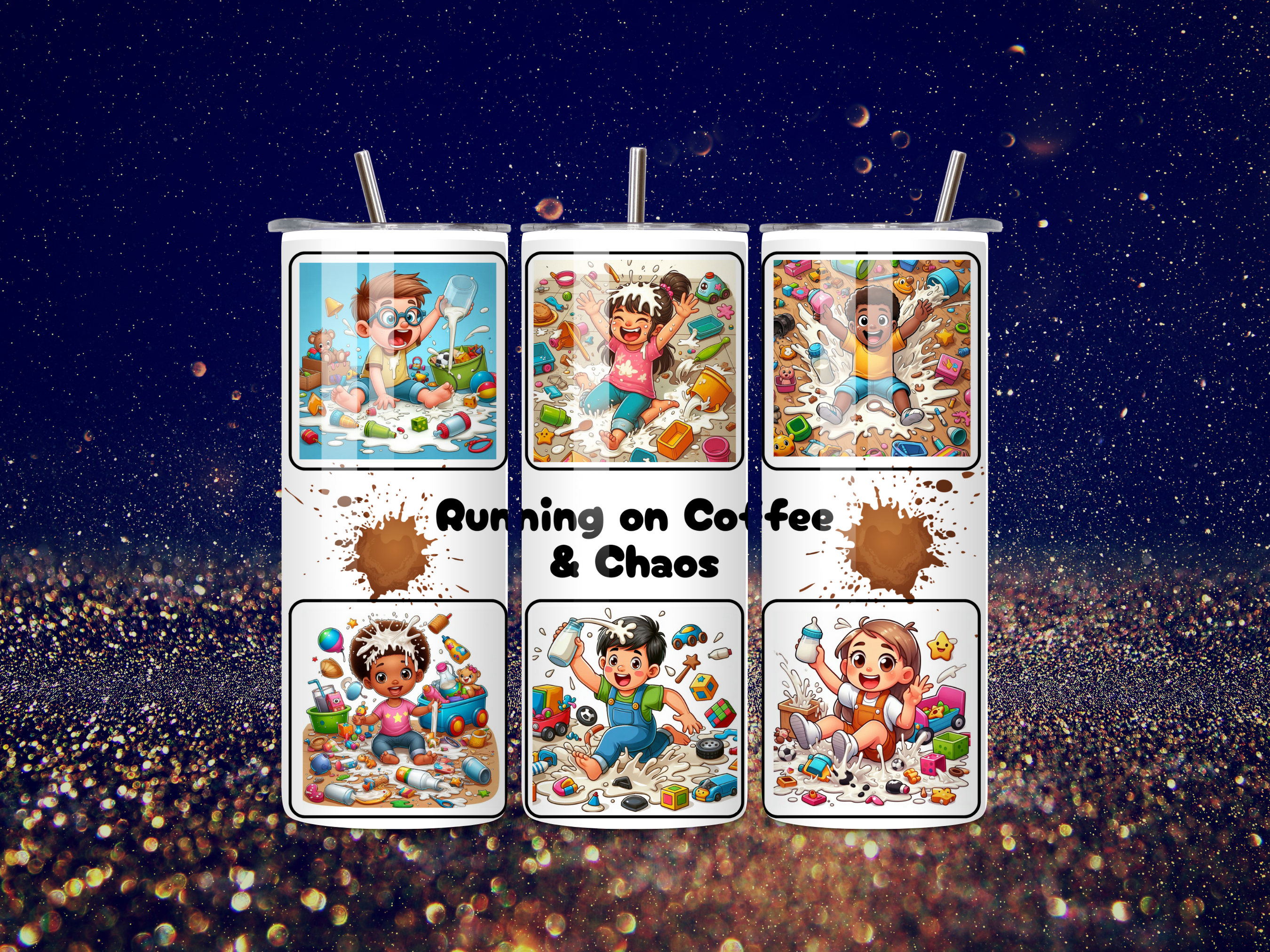 Chaos & Coffee Family Tumbler Set - Original & Remix Collection