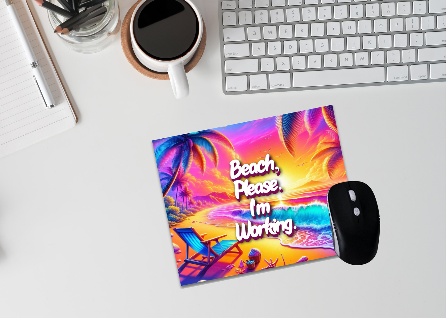 Beach Pun Mouse Pads – Fun Coastal Desk Decor & Gifts
