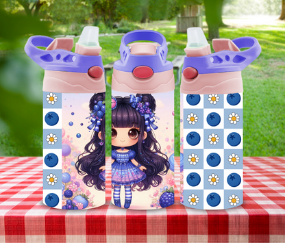 Berry Sparkle - 12 oz Glow in the Dark Kid's Water Bottle