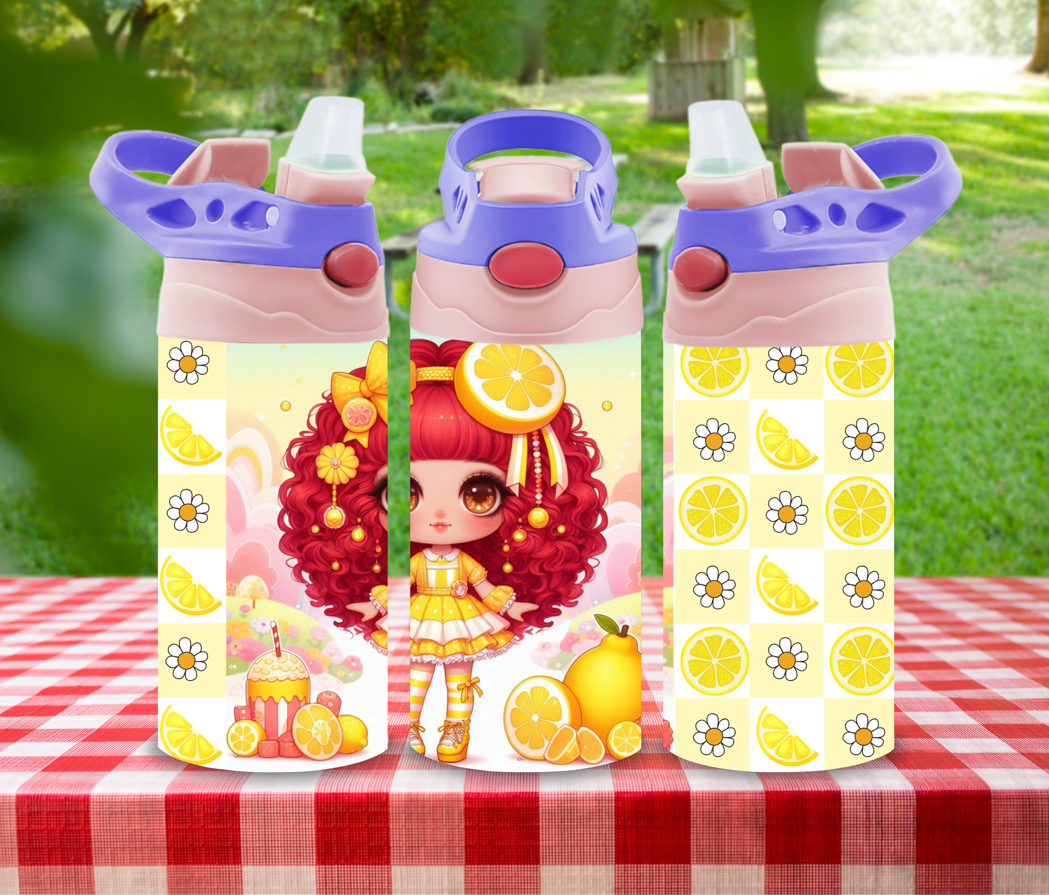 Berry Sparkle - 12 oz Glow in the Dark Kid's Water Bottle