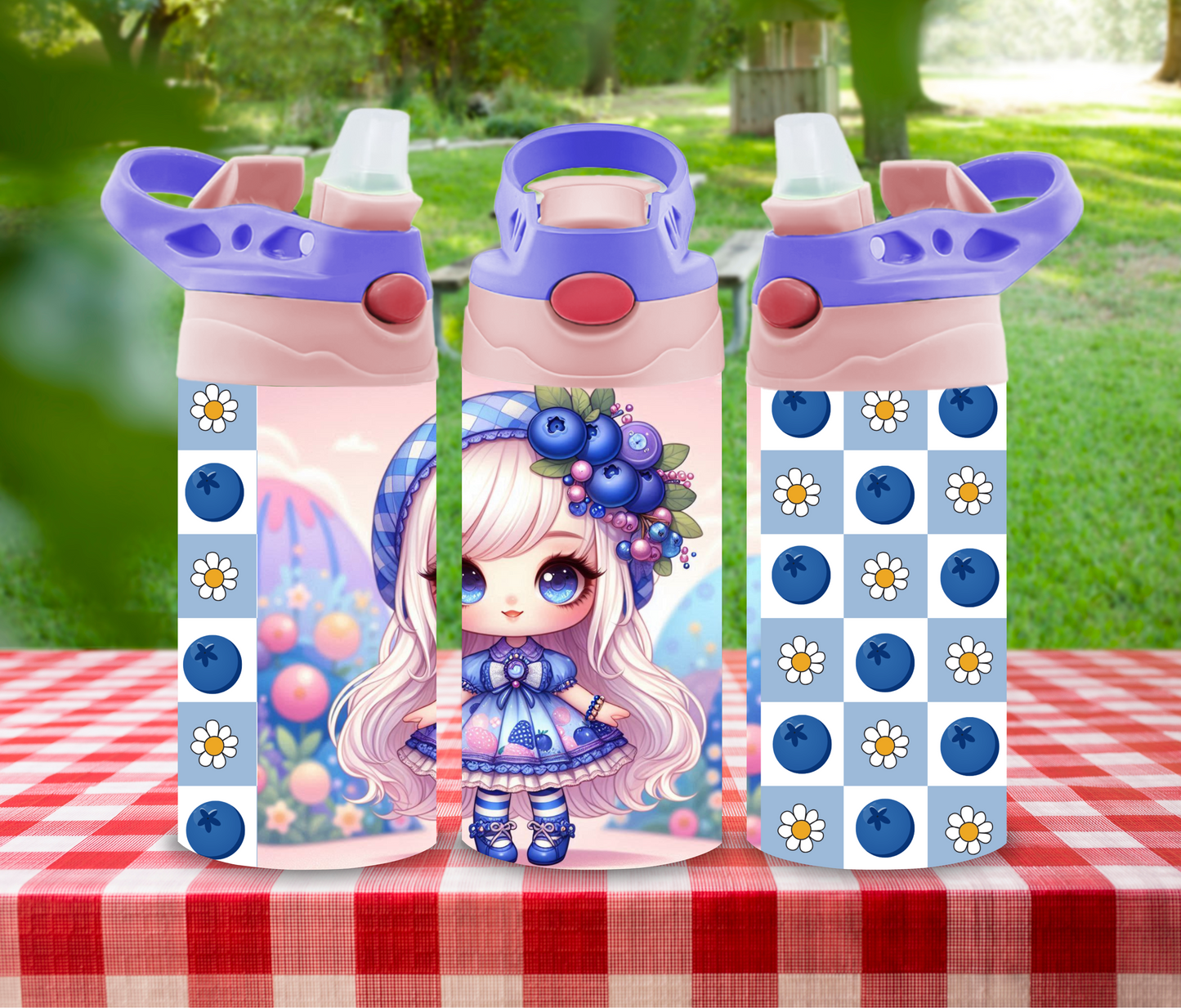 Berry Sparkle - 12 oz Glow in the Dark Kid's Water Bottle