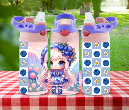 Berry Sparkle - 12 oz Glow in the Dark Kid's Water Bottle
