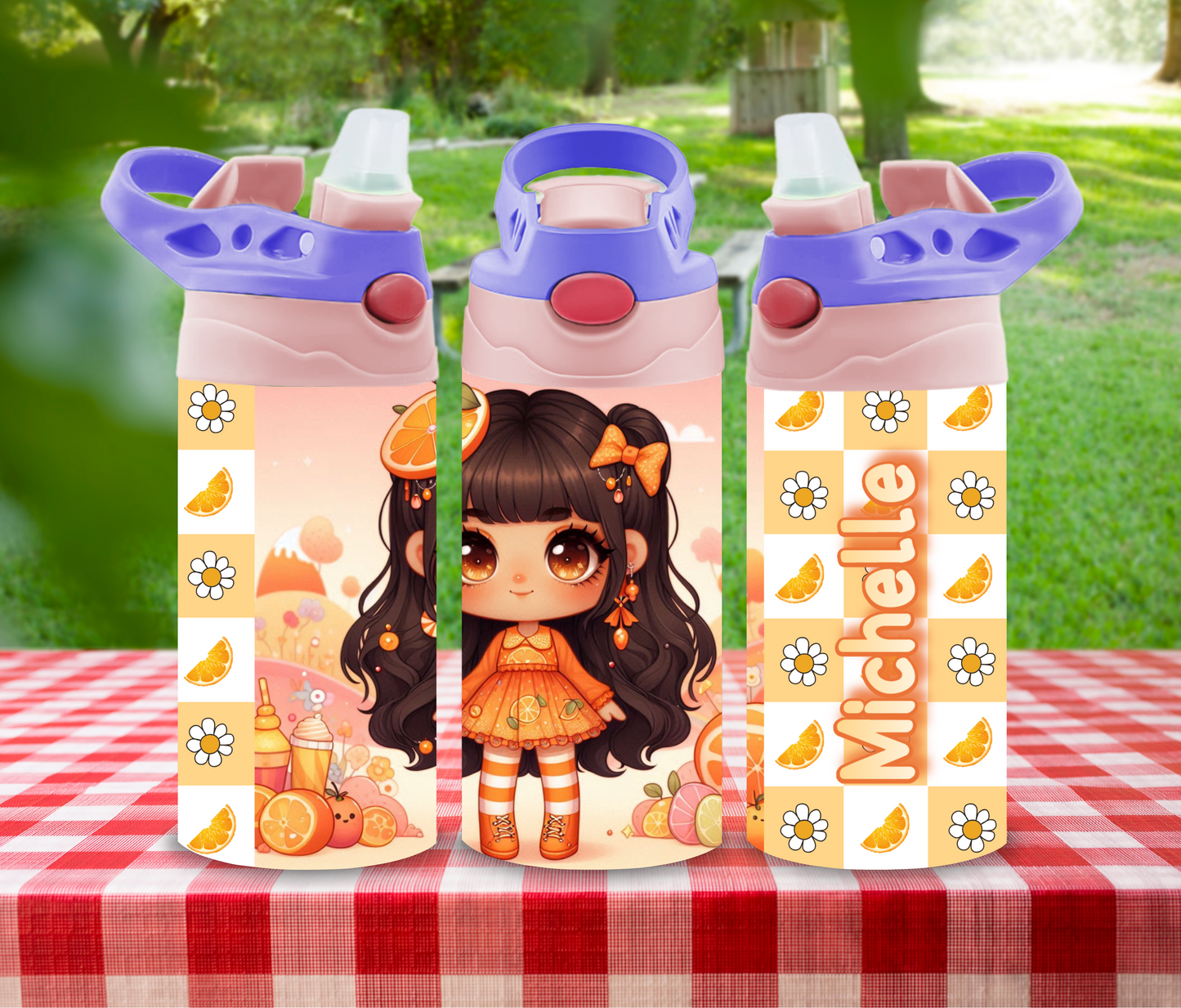Berry Sparkle - 12 oz Glow in the Dark Kid's Water Bottle