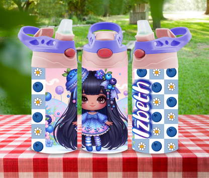 Berry Sparkle - 12 oz Glow in the Dark Kid's Water Bottle