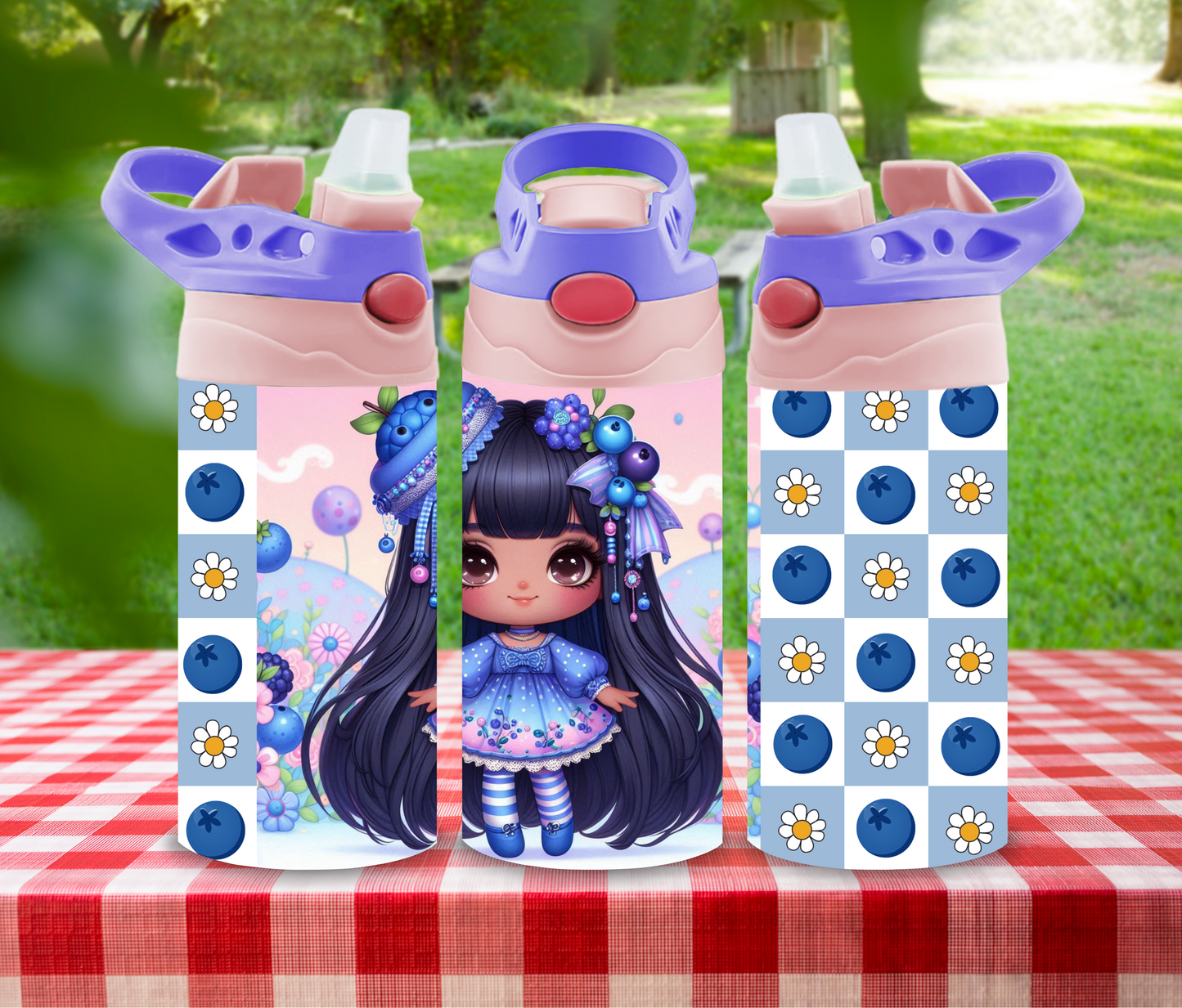 Berry Sparkle - 12 oz Glow in the Dark Kid's Water Bottle