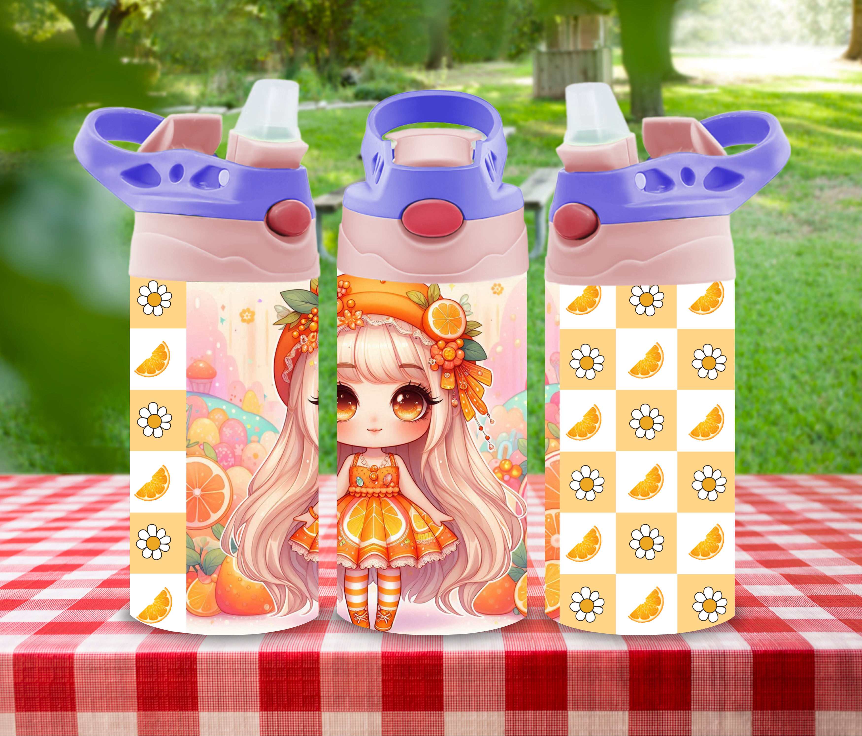 Berry Sparkle - 12 oz Glow in the Dark Kid's Water Bottle
