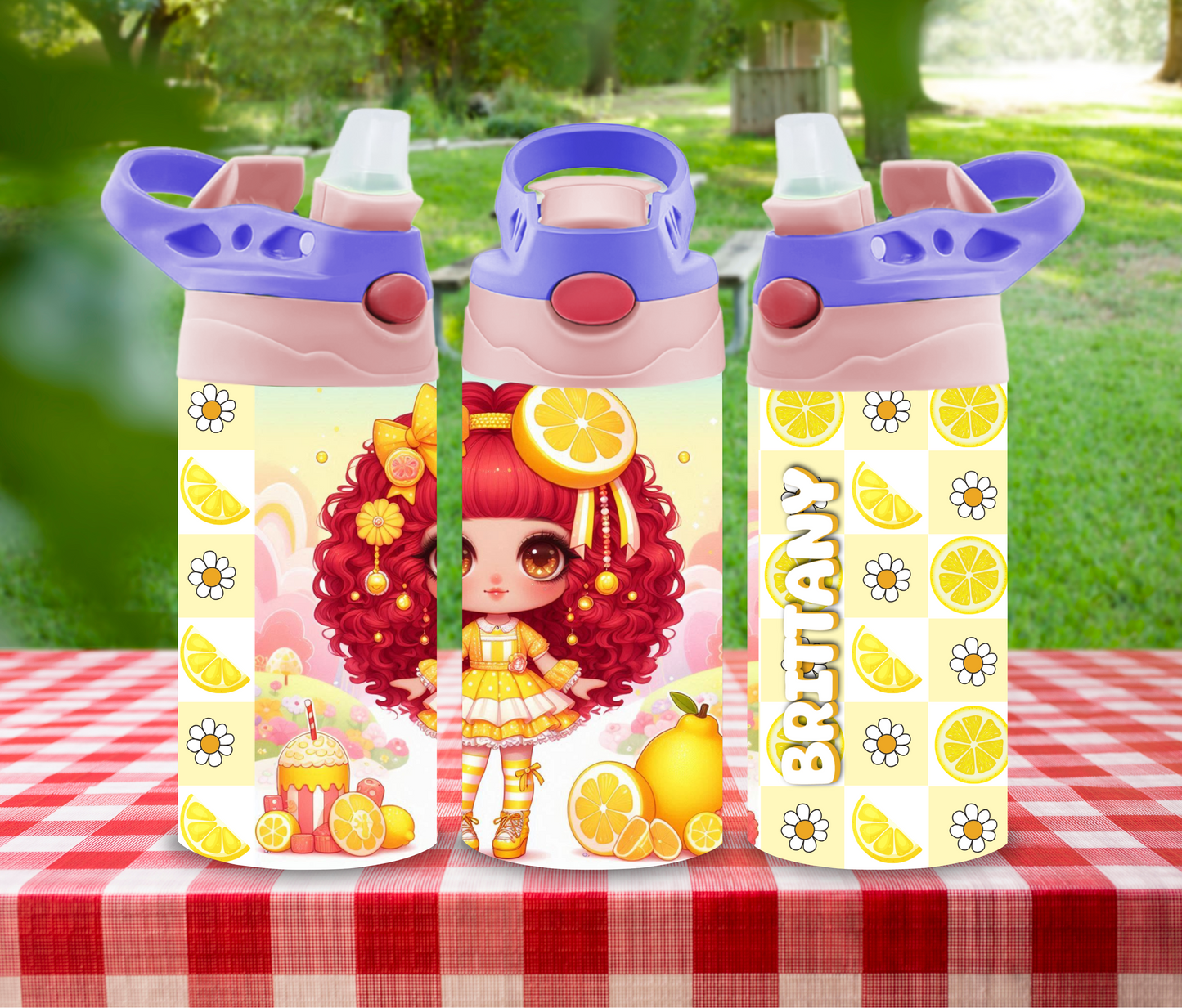 Berry Sparkle - 12 oz Glow in the Dark Kid's Water Bottle