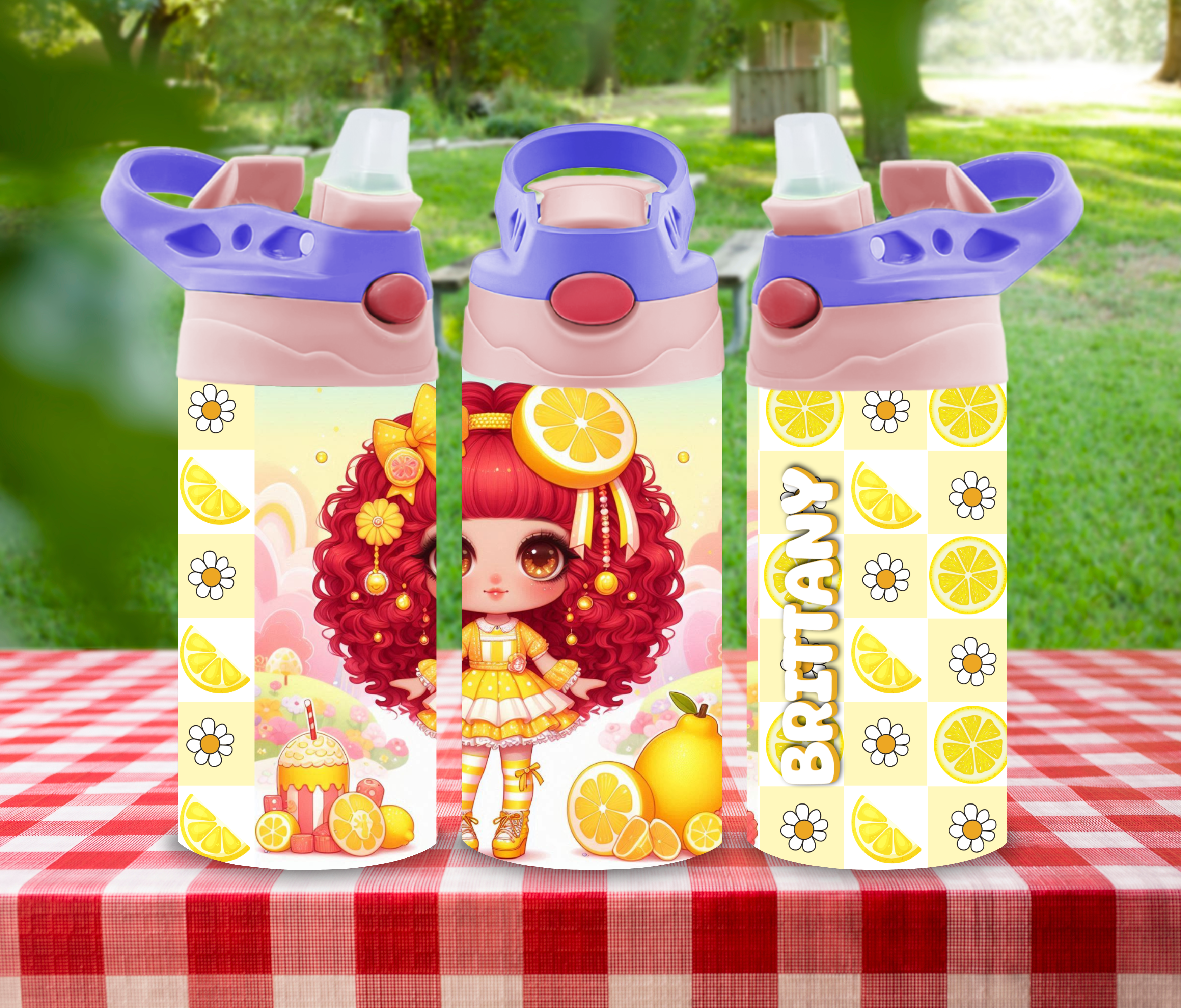 Berry Sparkle - 12 oz Glow in the Dark Kid's Water Bottle