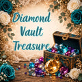 Diamond Treasure Vault luxury mystery gift box filled with premium handmade gifts, personalized treasures, and exclusive Scorpion Rose creations.