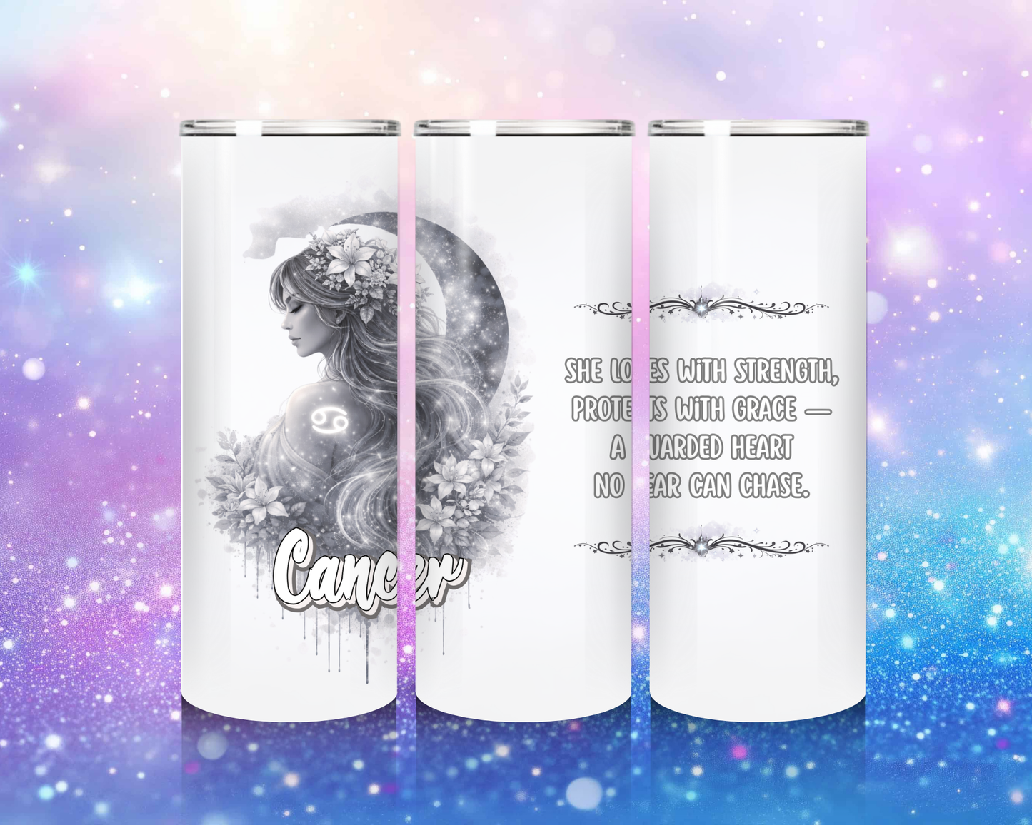 Cancer Goddess 20 oz Stainless Steel Tumbler