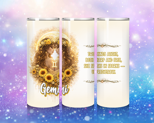 Gemini Goddess 20 oz Stainless Steel Tumbler