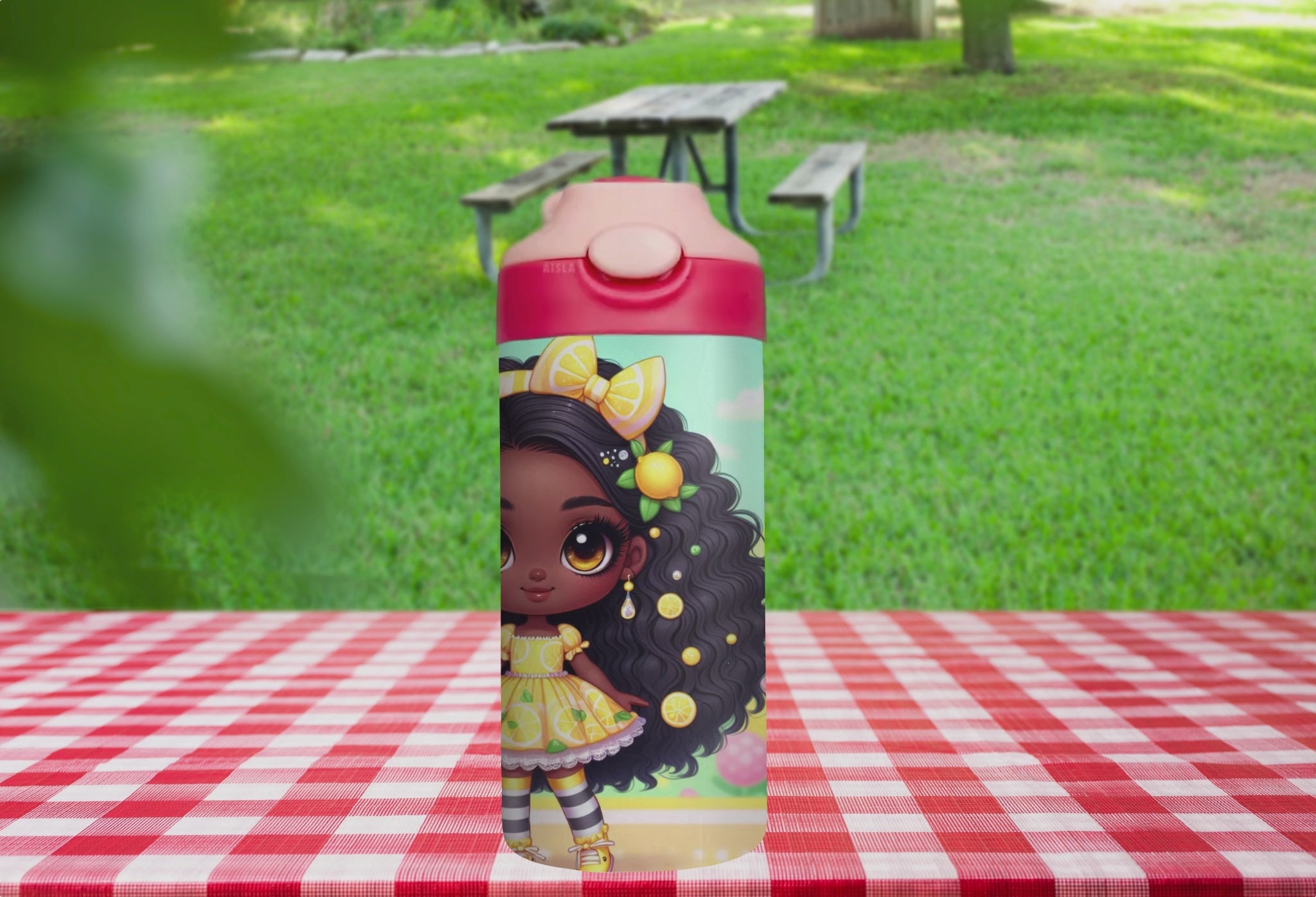 Berry Sparkle - 12 oz Glow in the Dark Kid's Water Bottle