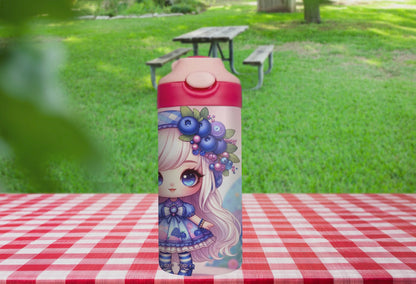 Berry Sparkle - 12 oz Glow in the Dark Kid's Water Bottle