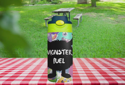 Monster Fuel - 12 oz Glow in the Dark Kid's Water Bottle
