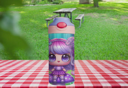 Dreamland Doll - 12 oz Glow in the Dark Kid's Water Bottle