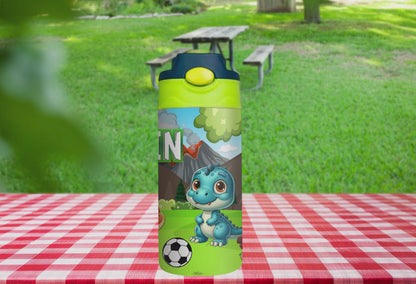 Dinosaur 12oz Glow in the Dark Kid's Water Bottle