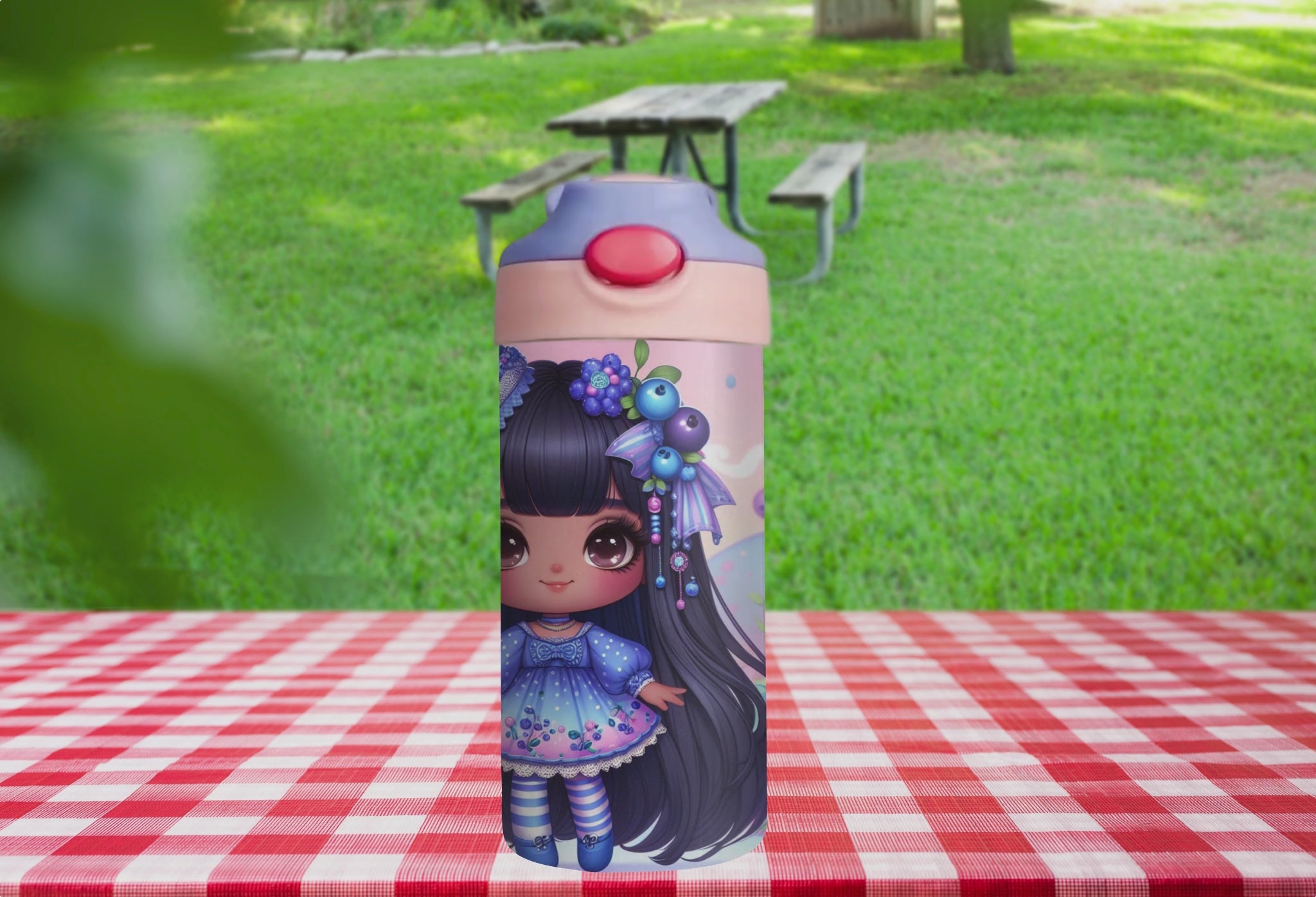 Berry Sparkle - 12 oz Glow in the Dark Kid's Water Bottle