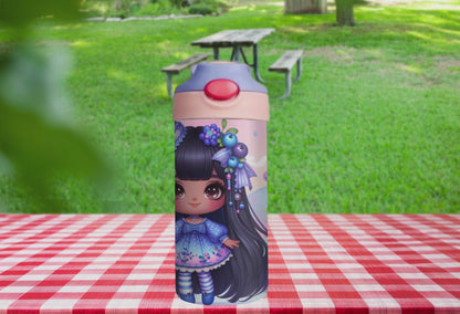 Berry Sparkle - 12 oz Glow in the Dark Kid's Water Bottle