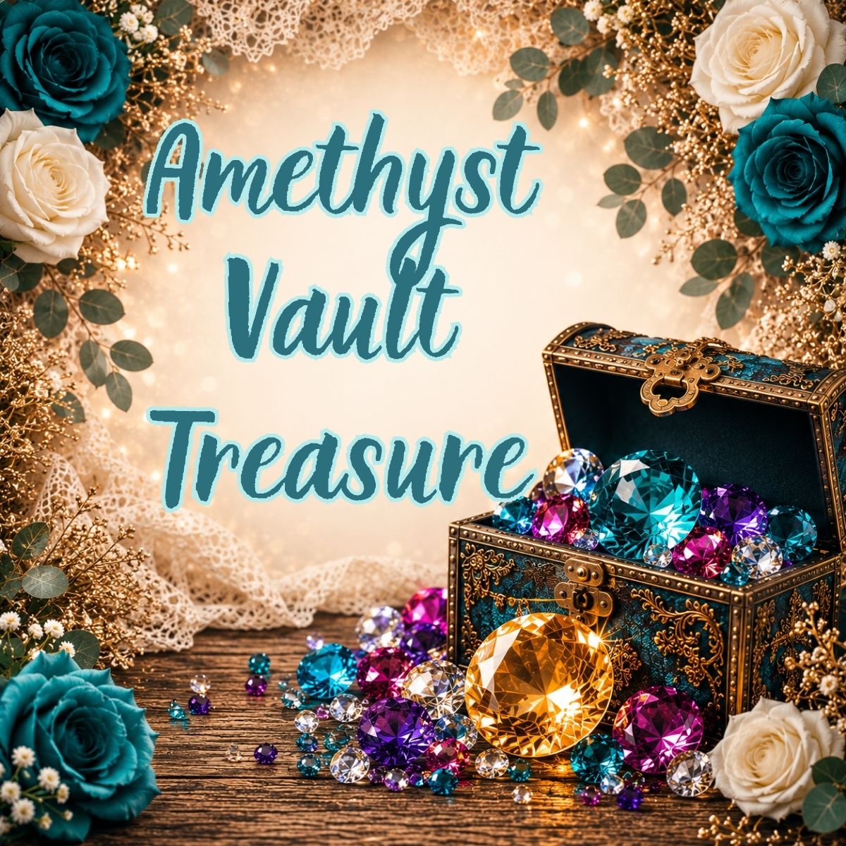 Silver Treasure Vault mystery gift box with curated handmade gifts and unique treasures from Scorpion Rose.